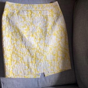 Ann Taylor Yellow Pencil Skirt
